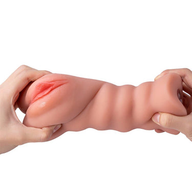 Masturbatore vibrante realistico SHEQU in silicone ipoallergenico